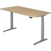 Hjh OFFICE PRO XBHM 2E SS - 200 x 100 Eiken Tafelhoogte I Elektrisch in hoogte verstelbaar
