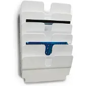 Durable FLEXIPLUS tijdschrifthouder 6 schappen Wit