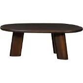 Woood Roundly Salontafel - Mangohout - Walnoot - 40x110x60