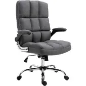 Mendler Bureaustoel -J21, bureaustoel executive, in hoogte verstelbaar ~ stof/textiel donkergrijs