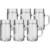 Stölzle Lausitz - Bierpul - Styria - 1 liter - Bierglazen - Glazenset - 6 stuks