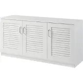En.casa Schoenenkast Løten 62x125x36 cm wit []