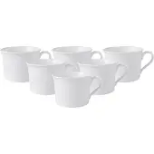 Villeroy & Boch Cappuccinokop Cellini Wit (6-delig)