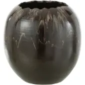 J-Line Bloempot keramiek bruin small
