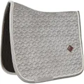 Kentucky Horsewear Horsewear - Zadeldek Basic Velvet - Lichtbruin - Zadeldek Dressuur