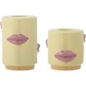 Bloomingville Sassy kandelaars geel - 2 stuks