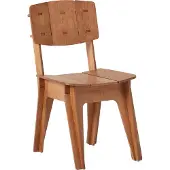 SoBuy Chaise Bois Design Assise 46cm Marron
