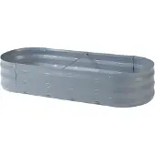 Casa.pro Plantenbak Alfedena bloembak 129x50x25 cm ovaal antraciet