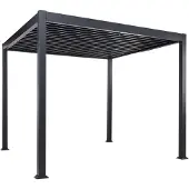 Beliani FORNOLI - Tuin pergola-Zwart-Aluminium