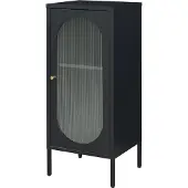 En.casa Metalen kast Karlskrona 101,5x42,5x40 cm zwart []