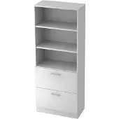 Hjh OFFICE PRO SIGNA G 7300 RE - Wit Hoogte van de map | 5 OH Kast met ophangsysteem ( afsluitbaar) Rail handvat (kunststof)