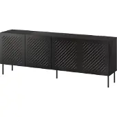 Cama SIENA Kommode, 200x40x75 cm, matzwart