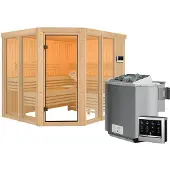 Karibu | Ainur 3 Sauna | Biokachel 9 kW Externe Bediening