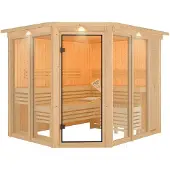 Karibu | Ainur 3 Sauna met Dakkraag