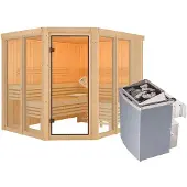 Karibu | Ainur 3 Sauna | Kachel 9 kW Geïntegreerde Bediening