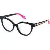 Just cavalli VJC130V 53/16/140 Zwarte Glanzende Acetaat Bril Vrouw VJC130V
