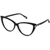 Just cavalli VJC126 57/14/140 Zwarte Glanzende Acetaat Dames VJC126