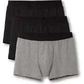 Calida Boxershorts grijs gemêleerd / zwart