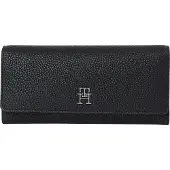 Tommy Hilfiger Julia Geribbelde Leren Portemonnee