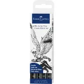 Faber-Castell tekenstift - Pitt Artist Pen - Comic - 4-delig - zwart - FC-267194