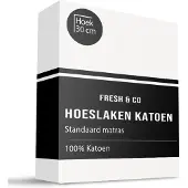 Fresh & Co Hoeslaken - Katoen - Wit 180 x 200 cm