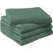 MOODIT Handdoek Troy 50 x 100 cm Emerald Green (Set van 4)