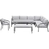 Garden Impressions Tarera lounge dining set 7-delig R - taupe