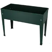 Esschert Design Verhoogde kweekbak metaal groen S