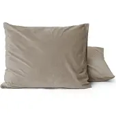 Zavelo Easy All-in-one-Dekbed Velvet Kussenslopen Taupe (2-stuks)