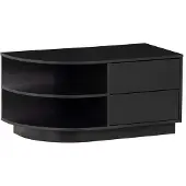 Woood Finca TV Meubel Rond Links - Zwart - 40x78x40