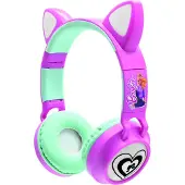 Barbie Bluetooth With Barbie Lights To Listen To Music Without Cable 20.4x17.5x8.3 Cm Headphones Roze