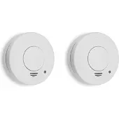 Smartwares FSM-11512 Rookmelder Set van 2 stuks Incl. batterij (5 jaar) werkt op batterijen (Ø x h) 100 mm x 35 mm