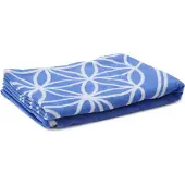 Yogistar Baumwolldecke - Blume des Lebens - blau