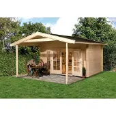 Weka Tuinhuis Met Overkapping 137 Type A Gr1 380x500cm