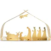 Alessi Kerstdecoratie Bark Crib Gold Plated