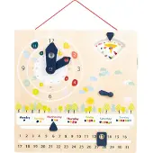 Small Foot - Houten Kalenderklok Seizoenen (Duitstalig)