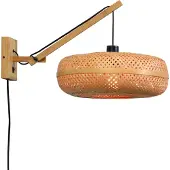 Good&Mojo Bamboe LED Wandlamp Palawan | 1X E27 Max 40W | Naturel