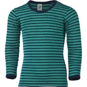Engel - Kinder Unterhemd L/S - Merino-ondergoed 92, turkoois