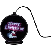 Konstsmide Kerstbol met kerstman en cadeauzak | | Ø 10 cm