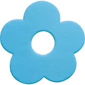 Spirella Antislipmat Funky - 5 Stuks - Blauw