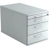 Hjh OFFICE PRO SIGNA TC30 RE - Rolcontainer Grijs Hout met 3 lades Rail handvat (kunststof)