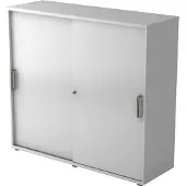 Hjh OFFICE PRO BETA 1753S - Grijs Hoogte van de map | 3 OH Schuifwandkast Greeplijst kunststof