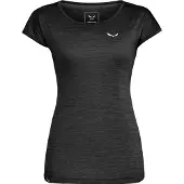 Salewa T-Shirt Women Puez Melange Dry W S/S Tee Black Out Melange-S