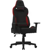 Sense7 Gamingstoel Sentinel, zwart-rood. Ergonomische bureaustoel, computerstoel, draaistoel voor gamers, PC-stoel, chefstoel, geschikt tot 150 kg, 3D-armleuningen, eco-leer, XXL