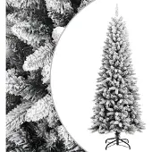 vidaXL Kunstkerstboom met sneeuw 180 cm PVC en PE