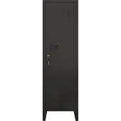 En.casa Lockerkast Kurikka metaal 137x38x38 cm zwart []