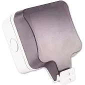S-Impuls Wandcontactdoos | voor 2 Keystone modules | outdoor (IP66) | zwart/grijs