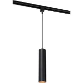 Lucide TRACK FLORIS Hanglamp - 1-fase Railsysteem / Railverlichting - 1xGU10 - Zwart (Uitbreiding)