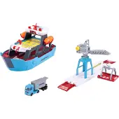 Majorette Speelgoed - 30+ Onderdelen - Maersk Logistics vrachtsc - - OneSize - Werkvoertuigen