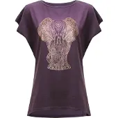 Yogistar Yoga-T-Shirt Batwing „elephant“ - berry/copper